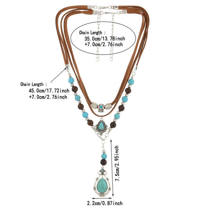 Collier Olivenorma Turquoise à plusieurs rangs : un symbole de protection spirituelle - image 13