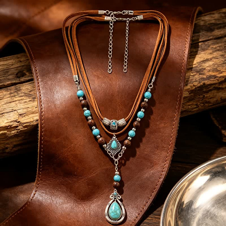 Collier Olivenorma Turquoise à plusieurs rangs : un symbole de protection spirituelle - image 8