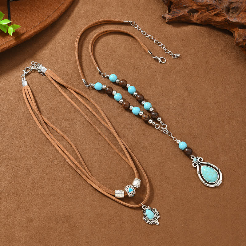 Collier Olivenorma Turquoise à plusieurs rangs : un symbole de protection spirituelle - image 6