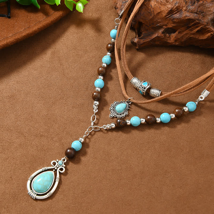 Collier Olivenorma Turquoise à plusieurs rangs : un symbole de protection spirituelle - image 5
