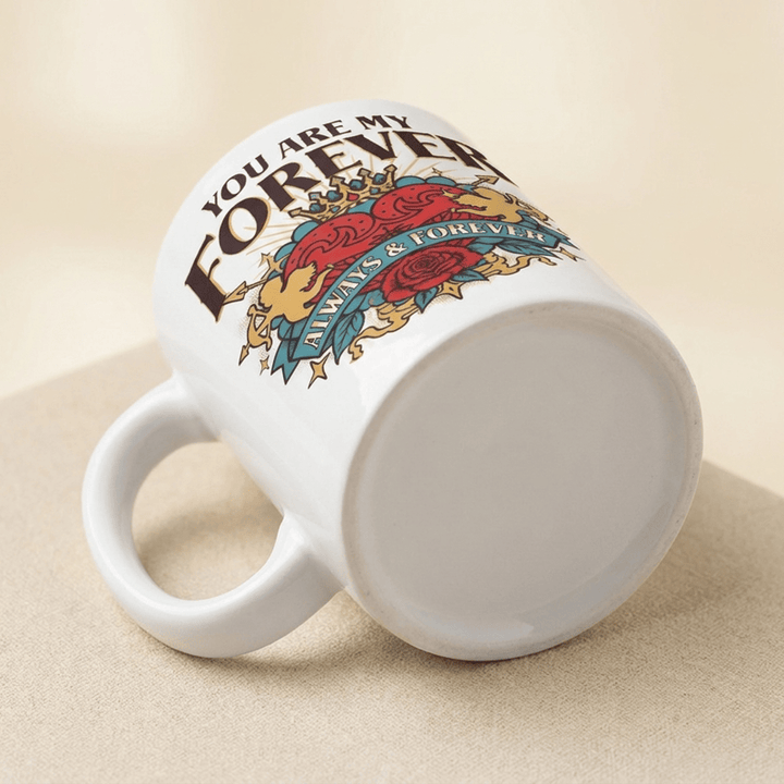 Tasse en céramique Olivenorma Cœur Couronne Cupidon Amour Éternel - image 4