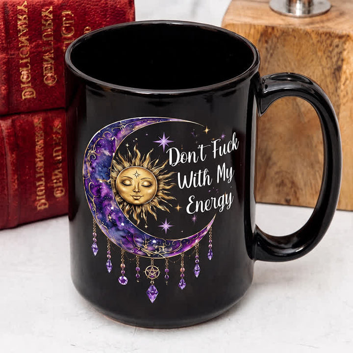 Tasse en céramique Olivenorma Soleil Lune Cristal Protection Énergie Spirituelle - image 3