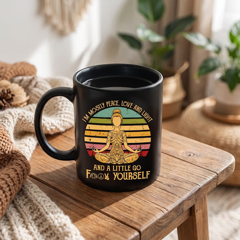 Tasse en céramique Olivenorma Yoga Méditation Figure Sérénité intérieure - image 2