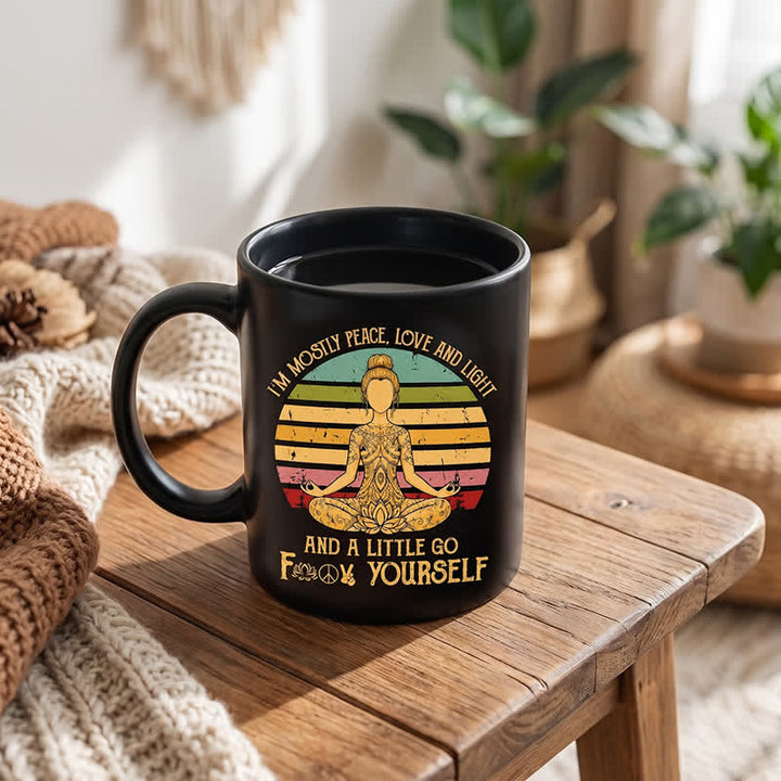 Tasse en céramique Olivenorma Yoga Méditation Figure Sérénité intérieure - image 2
