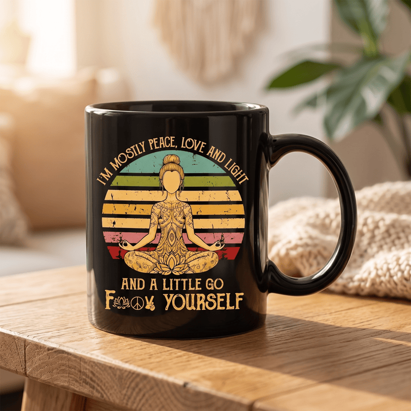 Tasse en céramique Olivenorma Yoga Méditation Figure Sérénité intérieure - image 1