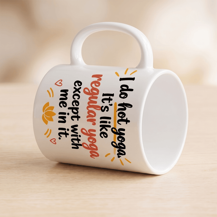 Olivenorma Hot Yoga Citation humoristique Tasse en céramique Lotus - image 5