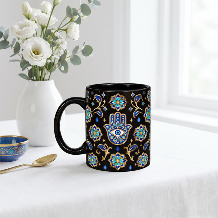 Tasse en céramique Olivenorma Hamsa Main de Hamsa Protection contre le mauvais œil - image 7