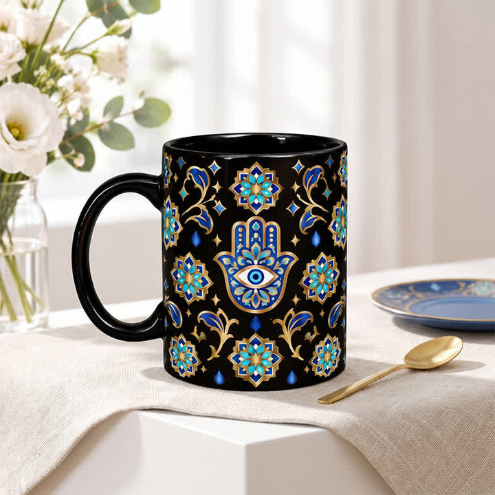 Tasse en céramique Olivenorma Hamsa Main de Hamsa Protection contre le mauvais œil - image 8