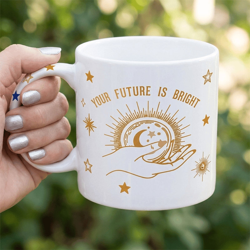 Tasse en céramique Olivenorma Fortune Hand Celestial Bright Future - Blanc - 450 ml / 15 oz - image 0