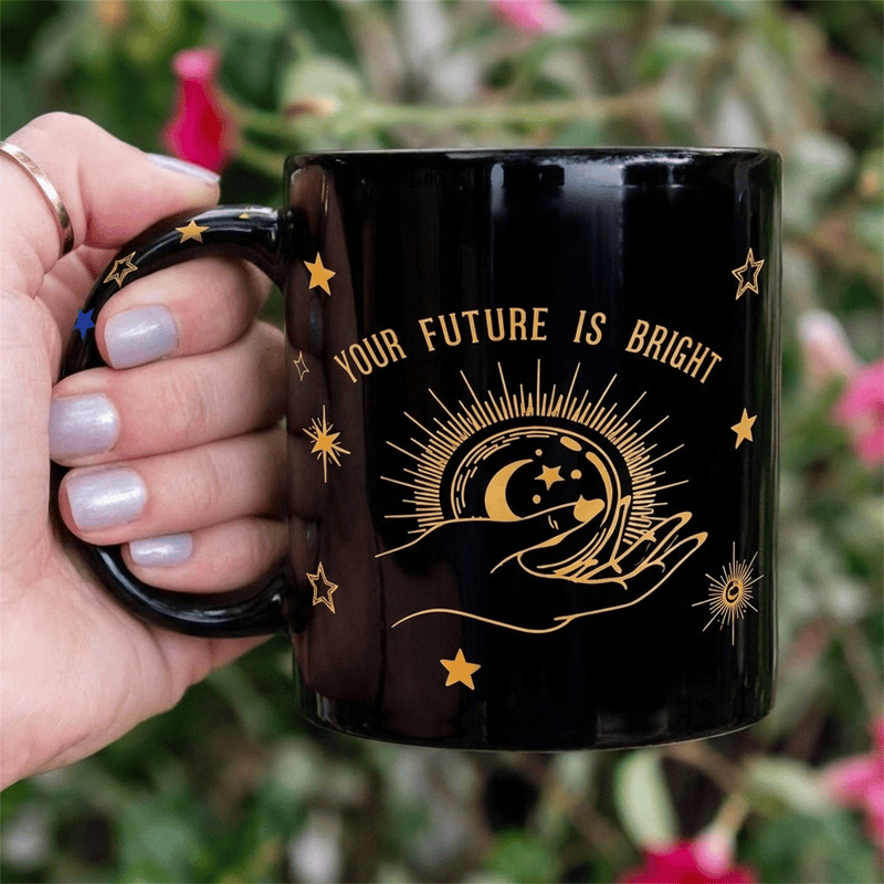 Tasse en céramique Olivenorma Fortune Hand Celestial Bright Future - Noir - 450 ml / 15 oz - image 4