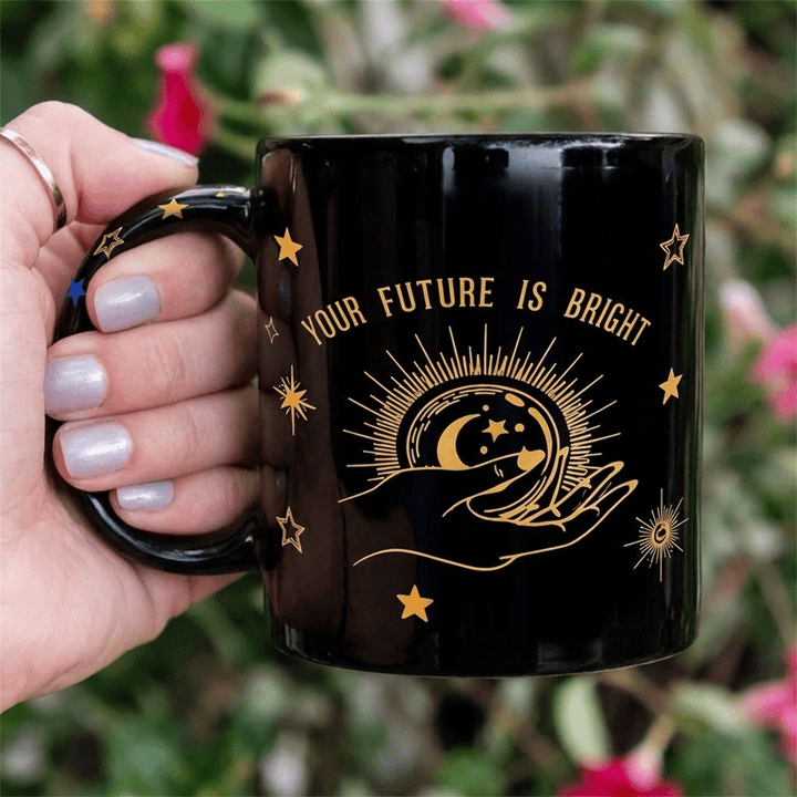 Tasse en céramique Olivenorma Fortune Hand Celestial Bright Future - Noir - 450 ml / 15 oz - image 4
