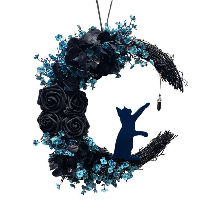 Décoration de porte Olivenorma Fleur en soie et mousse de paille, symbole de protection mystique - image 4