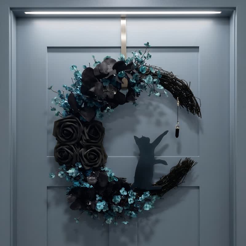 Décoration de porte Olivenorma Fleur en soie et mousse de paille, symbole de protection mystique - image 1