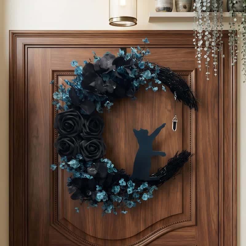 Décoration de porte Olivenorma Fleur en soie et mousse de paille, symbole de protection mystique - image 2