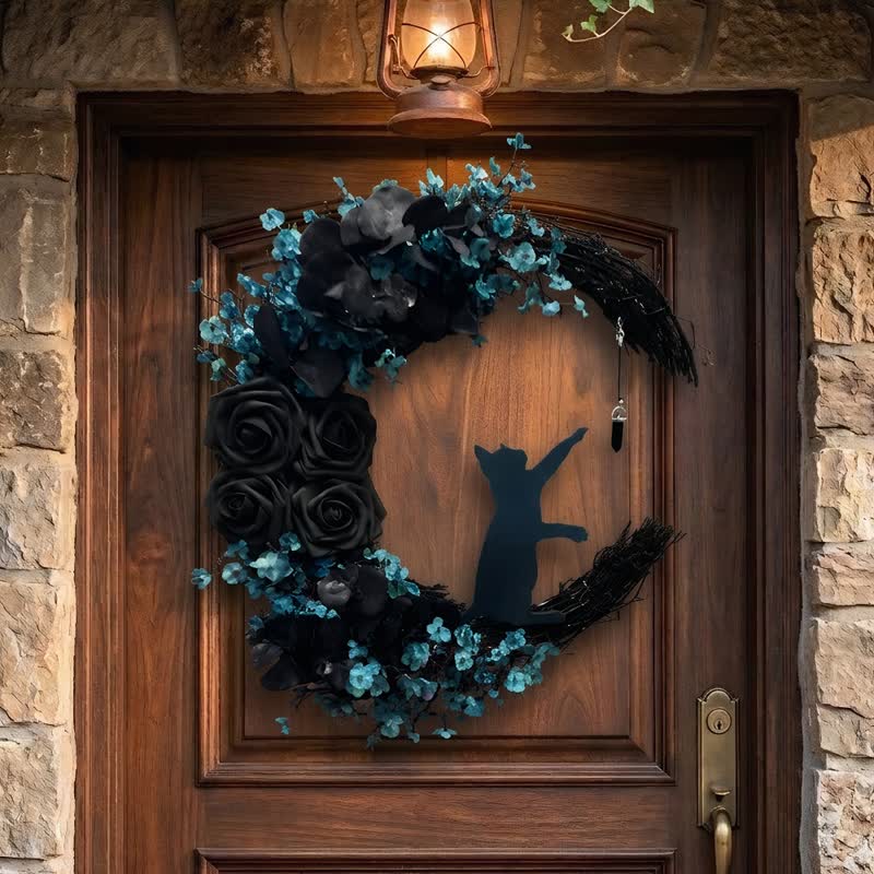 Décoration de porte Olivenorma Fleur en soie et mousse de paille, symbole de protection mystique - image 3
