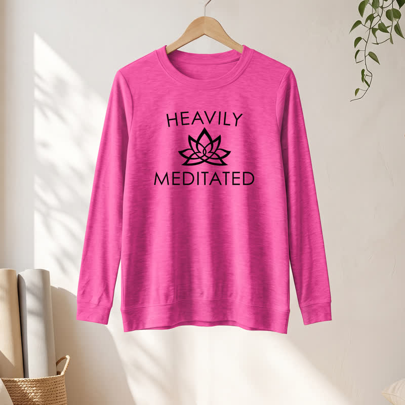 Chemise à manches longues pour femme Olivenorma en mélange de coton doux à imprimé lotus méditatif - image 19