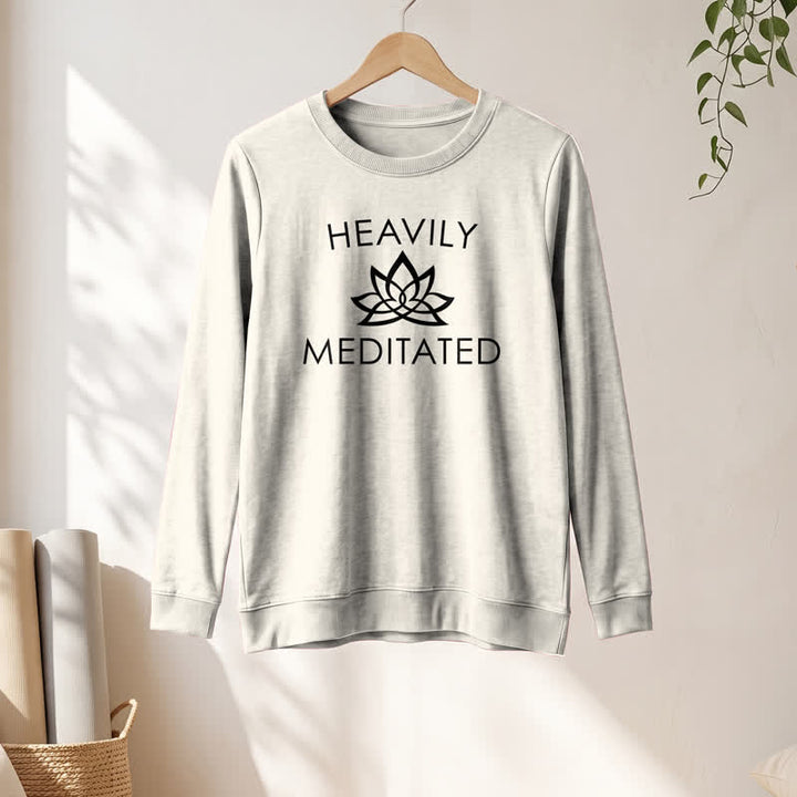 Chemise à manches longues pour femme Olivenorma en mélange de coton doux à imprimé lotus méditatif - image 10