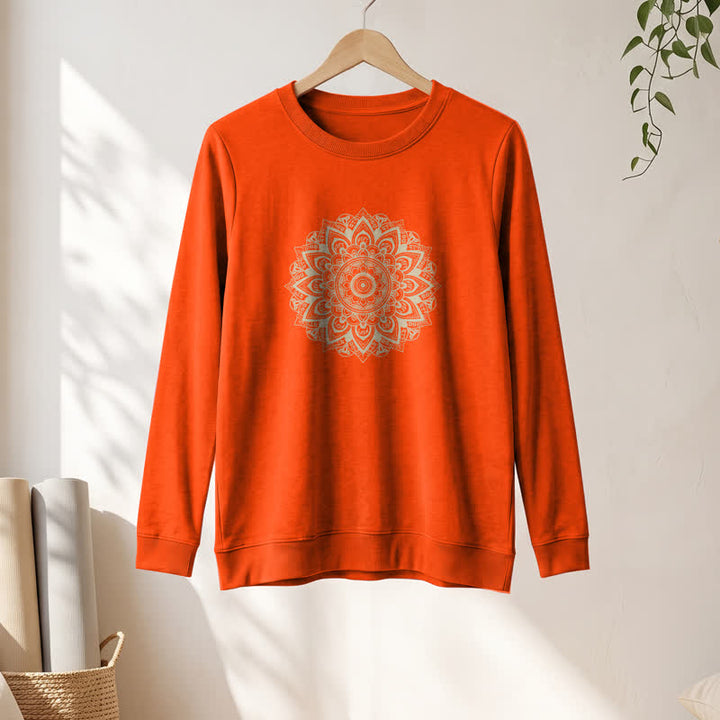 Chemise à manches longues pour femme Olivenorma en mélange de coton doux imprimé mandala - image 31