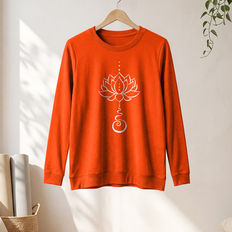 Chemise à manches longues pour femme Olivenorma en mélange de coton doux Unalome imprimé lotus - image 28