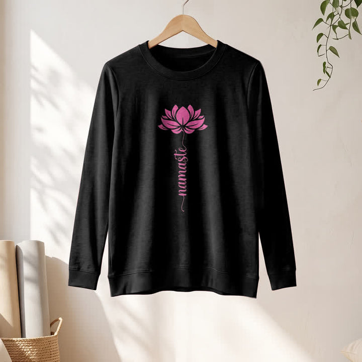 Chemise à manches longues pour femme Olivenorma en mélange de coton doux et imprimé lotus Namaste - image 7