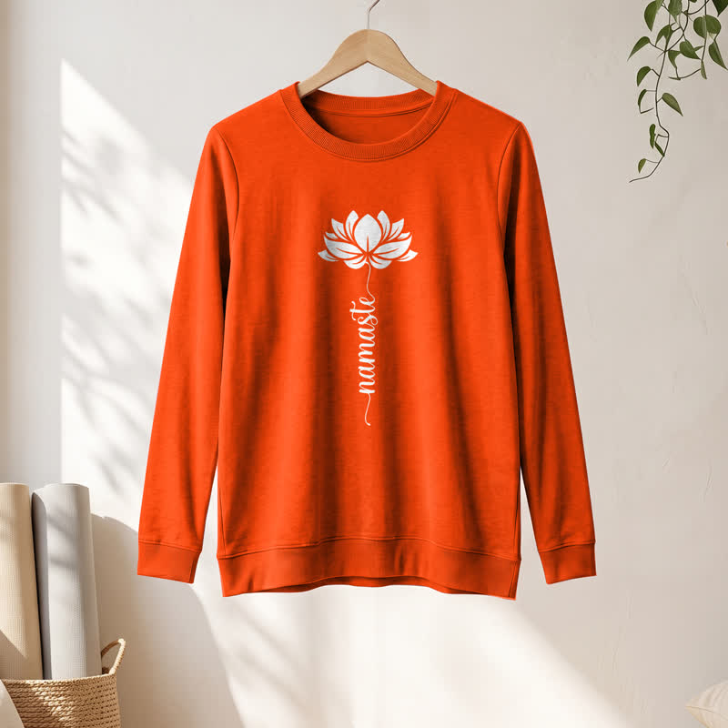 Chemise à manches longues pour femme Olivenorma en mélange de coton doux et imprimé lotus Namaste - image 28