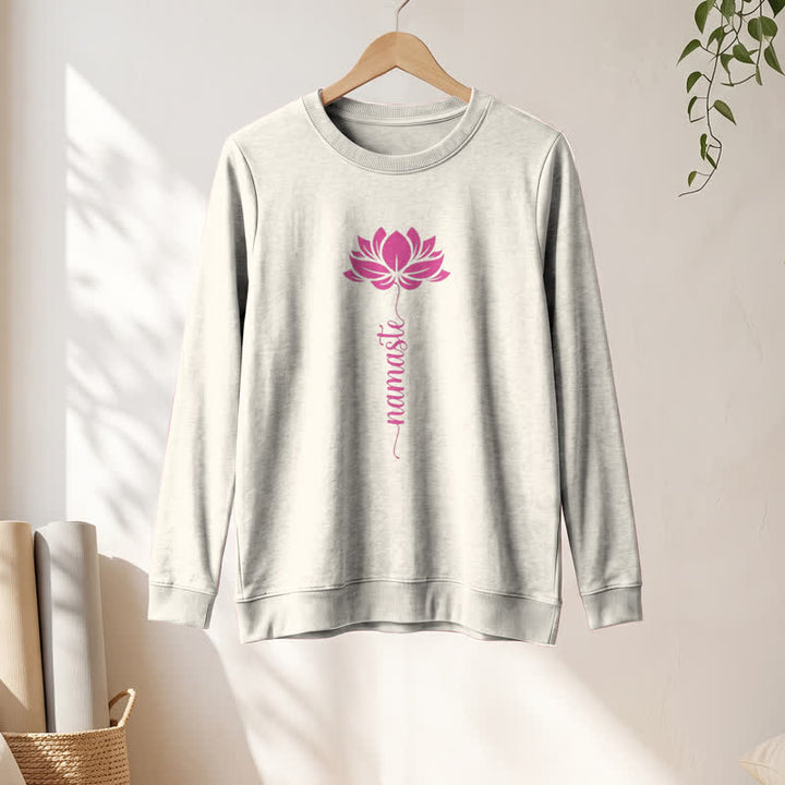 Chemise à manches longues pour femme Olivenorma en mélange de coton doux et imprimé lotus Namaste - image 10