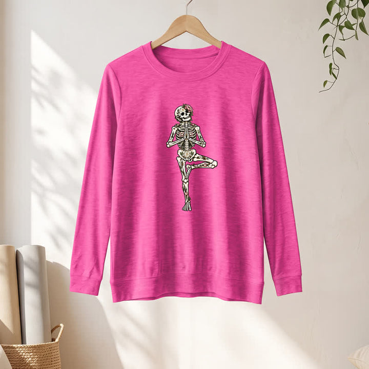 Chemise à manches longues pour femme Olivenorma en mélange de coton et imprimé squelette de lotus - image 19