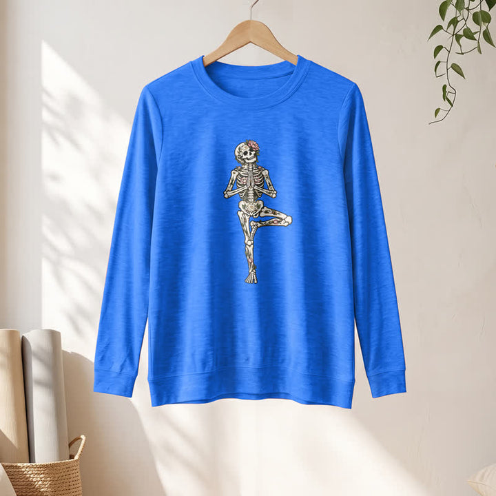 Chemise à manches longues pour femme Olivenorma en mélange de coton et imprimé squelette de lotus - image 16