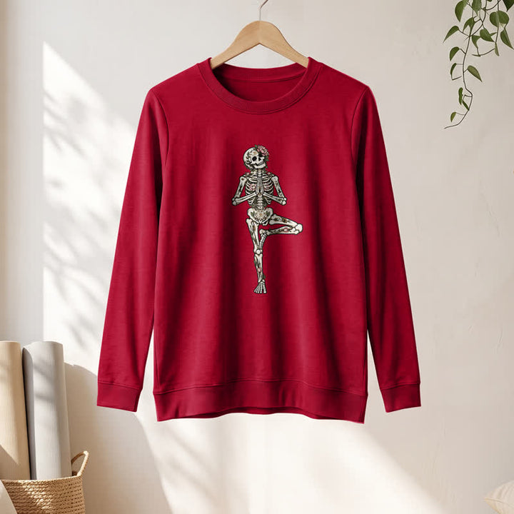 Chemise à manches longues pour femme Olivenorma en mélange de coton et imprimé squelette de lotus - image 31