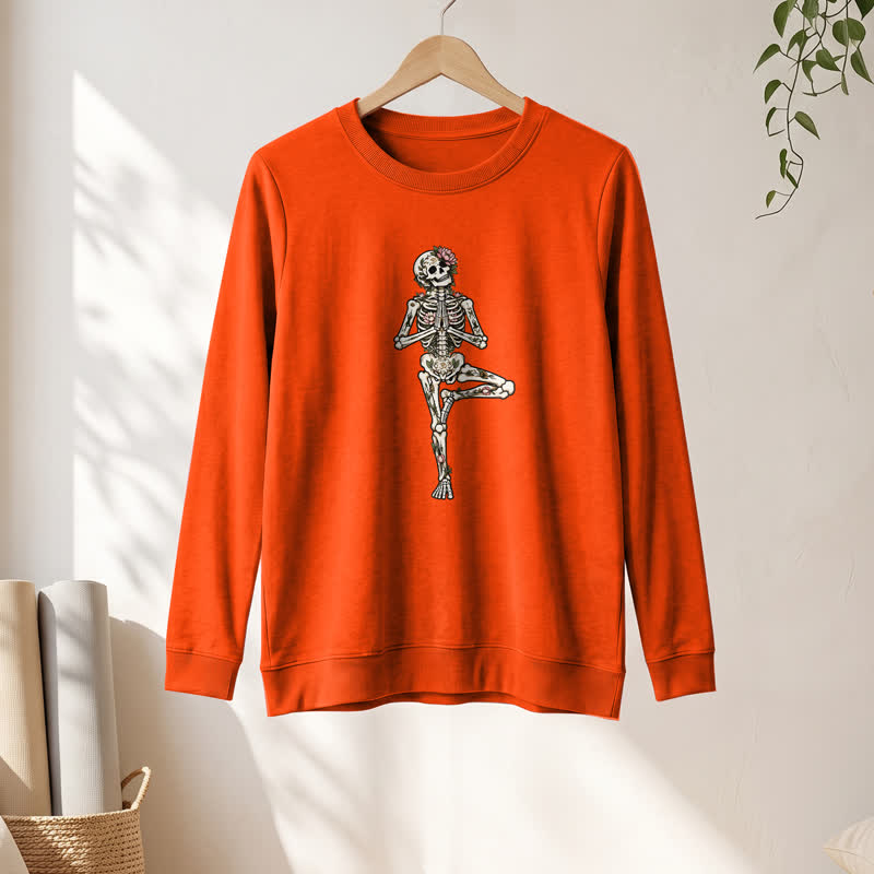 Chemise à manches longues pour femme Olivenorma en mélange de coton et imprimé squelette de lotus - image 28