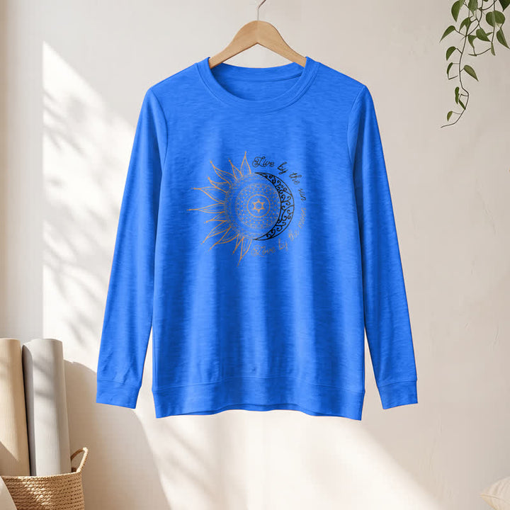 Chemise à manches longues pour femme Olivenorma en mélange de coton doux avec imprimé mandala soleil et lune - image 19