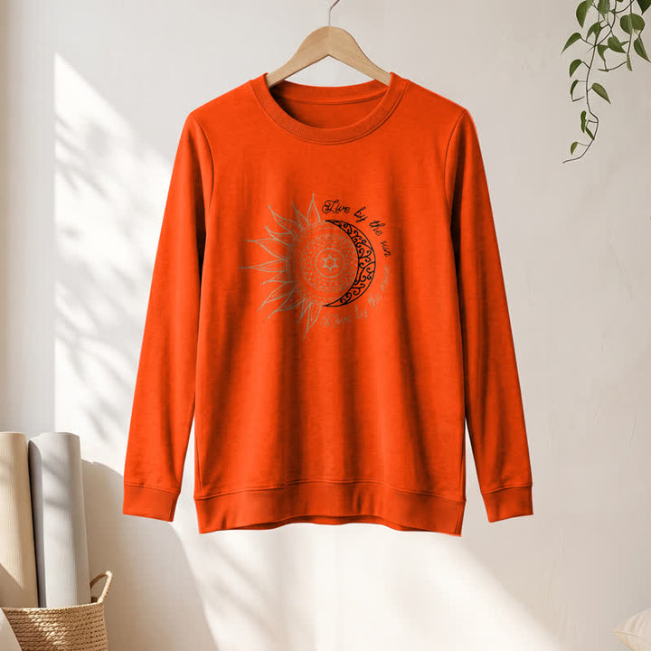 Chemise à manches longues pour femme Olivenorma en mélange de coton doux avec imprimé mandala soleil et lune - image 28