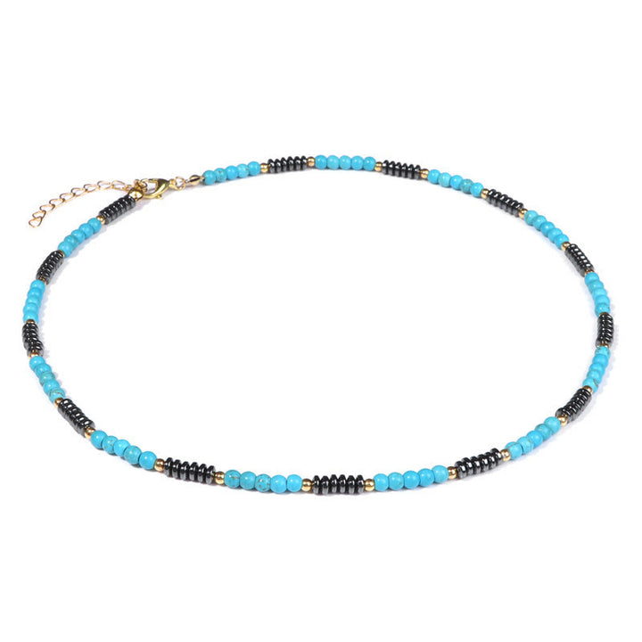 Collier Olivenorma en pierres précieuses et hématite