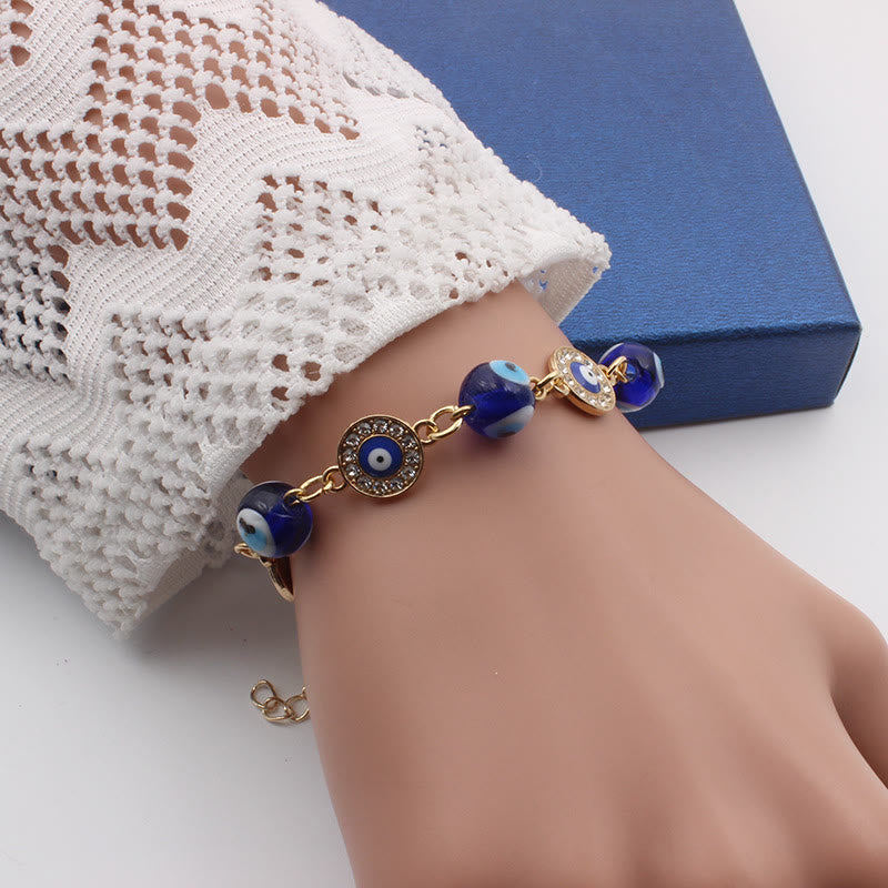 Bracelet en or contre le mauvais œil « Always Protected » Olivenorma