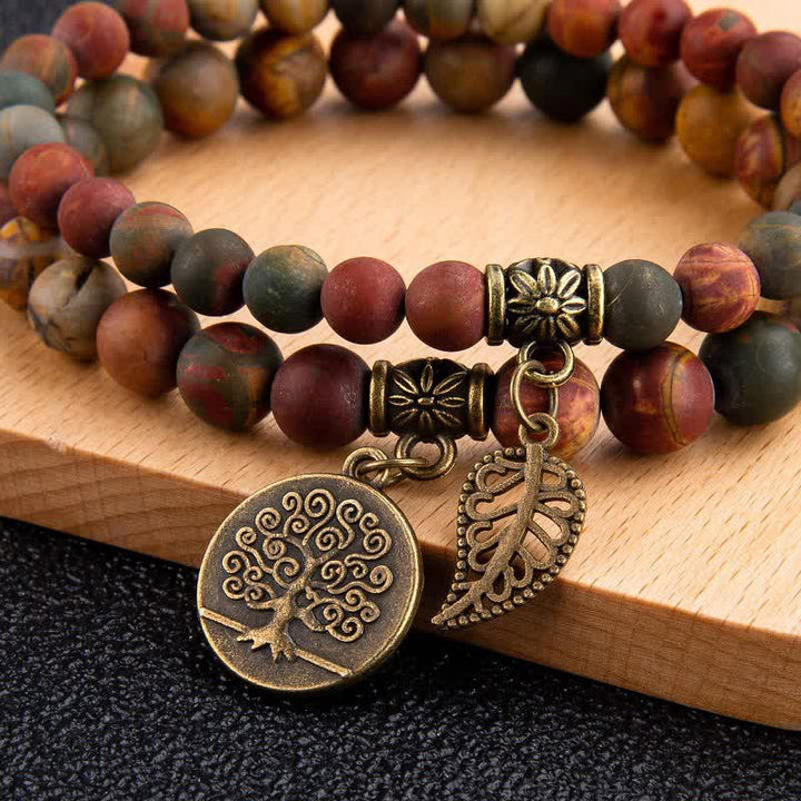 Bracelet calme et paix en jaspe photo Olivenorma