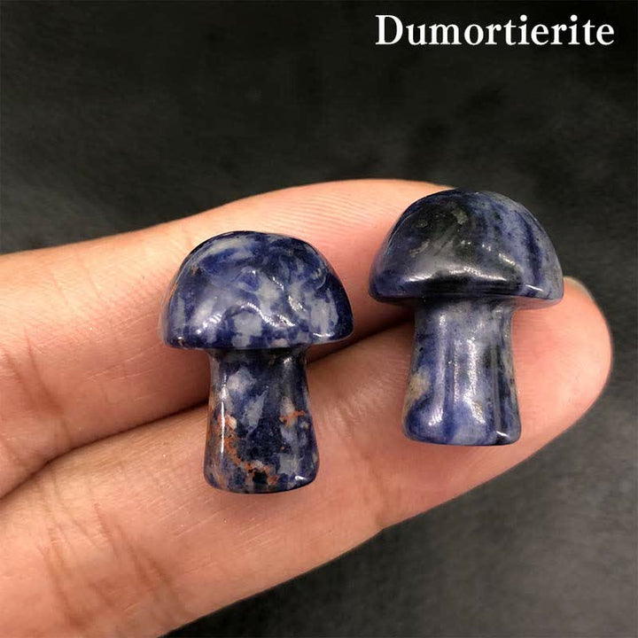Décoration de mini champignons en cristal naturel Olivenorma 
