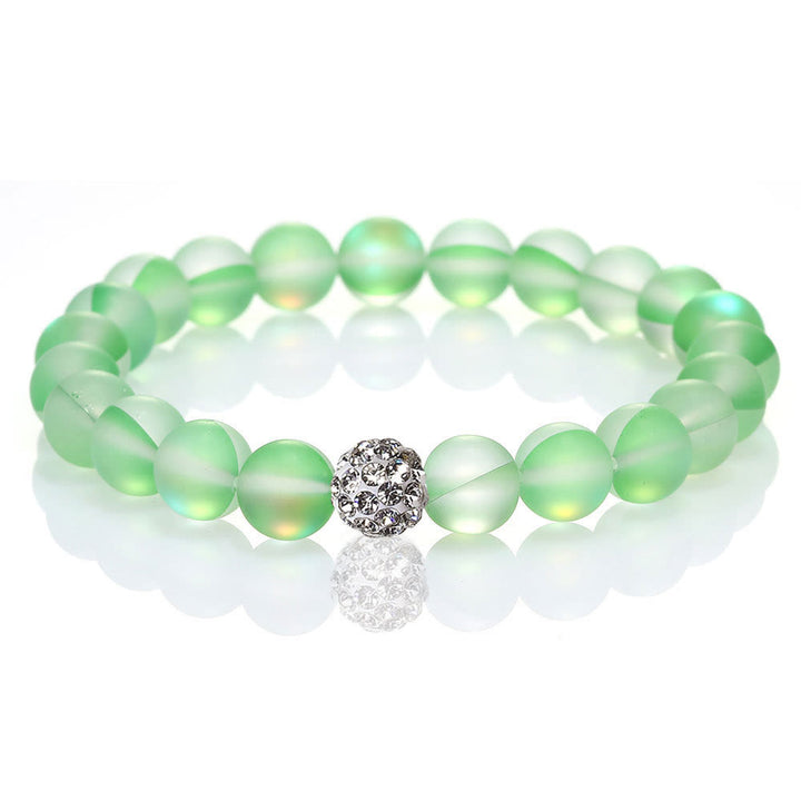 Bracelet Olivenorma en perles de verre et cristal de zircon