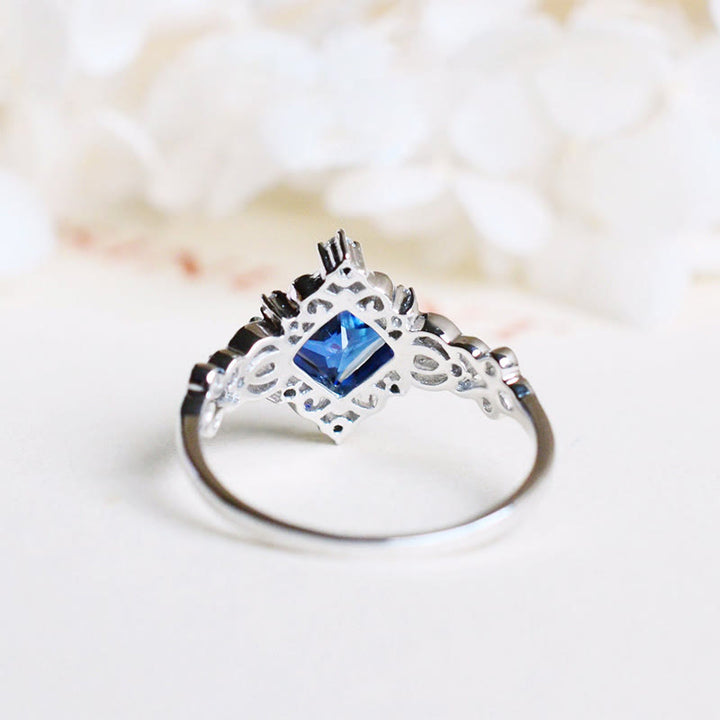 Bague Saphir Carré Olivenorma