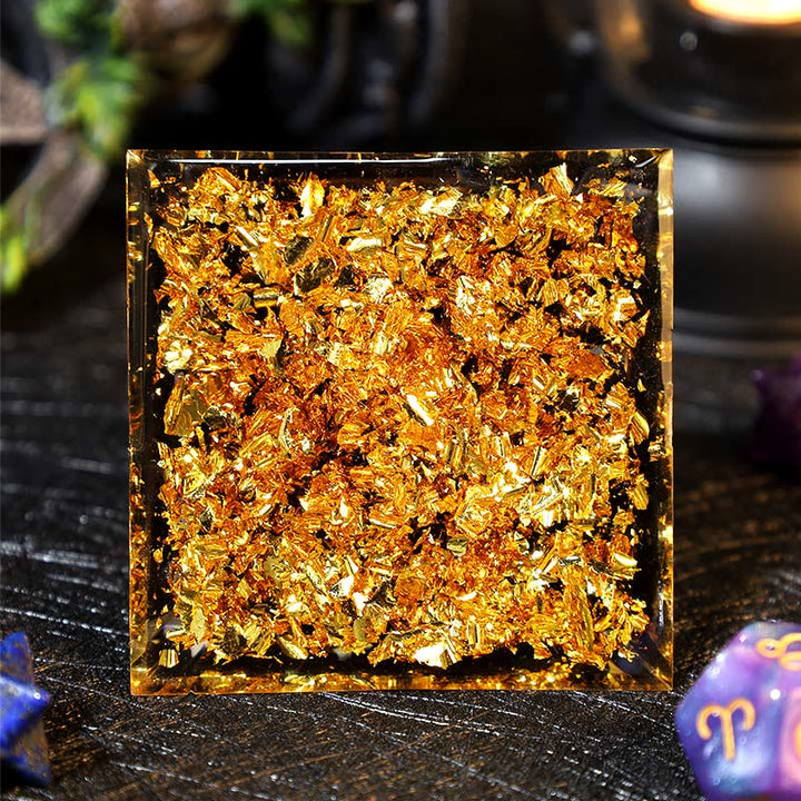 Boule d'améthyste Olivenorma Gravier d'obsidienne Pyramide d'orgone du zodiaque Bélier 