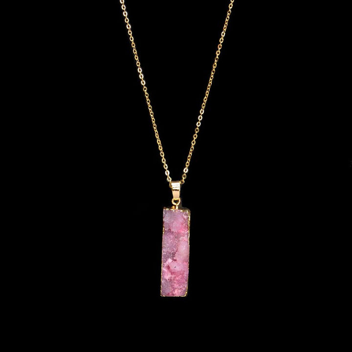 Collier en pierre de cristal naturel Olivenorma 