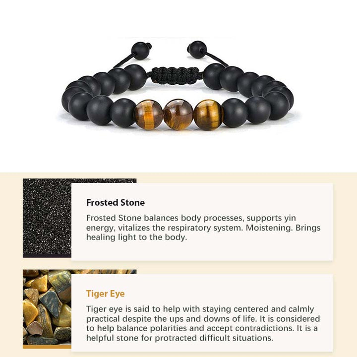 Bracelet de guérison en pierre de cristal naturel