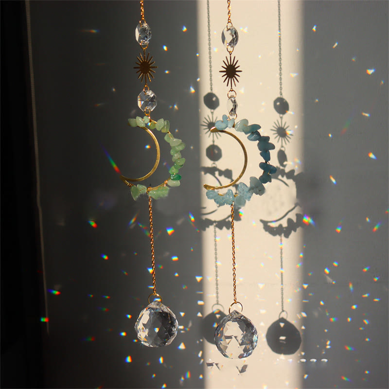 Carillon éolien mural Olivenorma Moon Suncatcher 