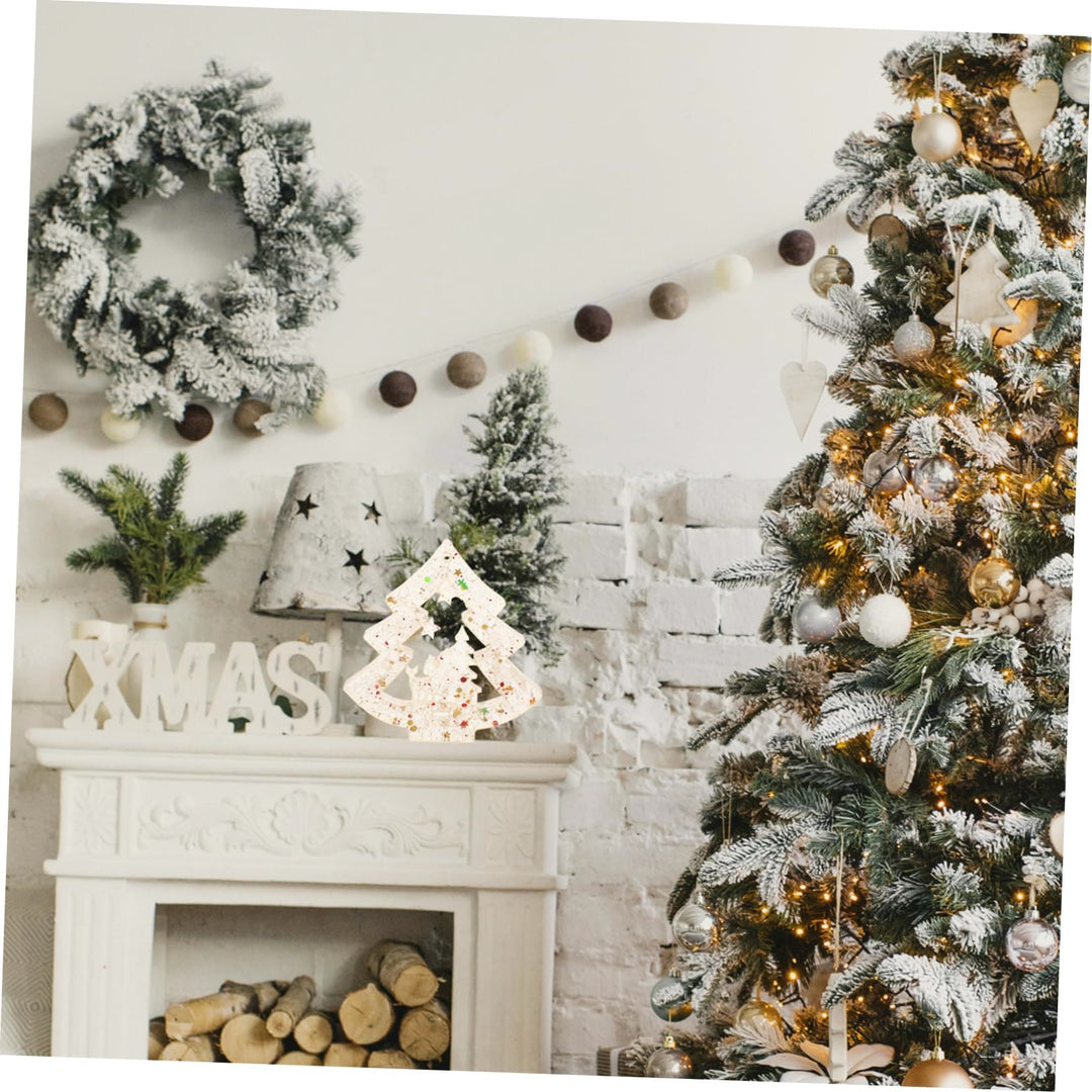 Décoration de sapin de Noël en résine de gravier cristal naturel Olivenorma