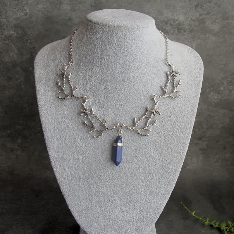 Olivenorma « La Lumière du Mantra » – Collier Hexagonal en Cristal Naturel 