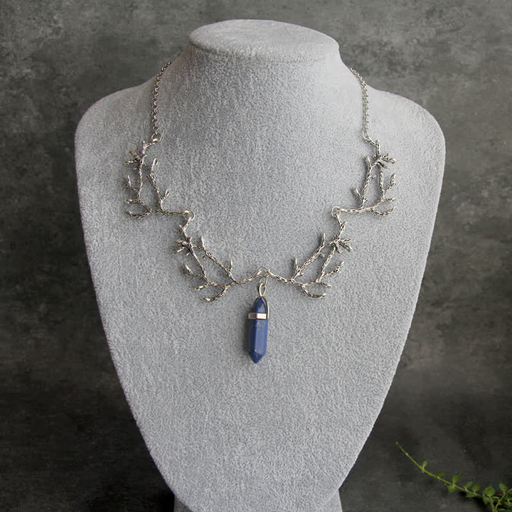 Olivenorma « La Lumière du Mantra » – Collier Hexagonal en Cristal Naturel 
