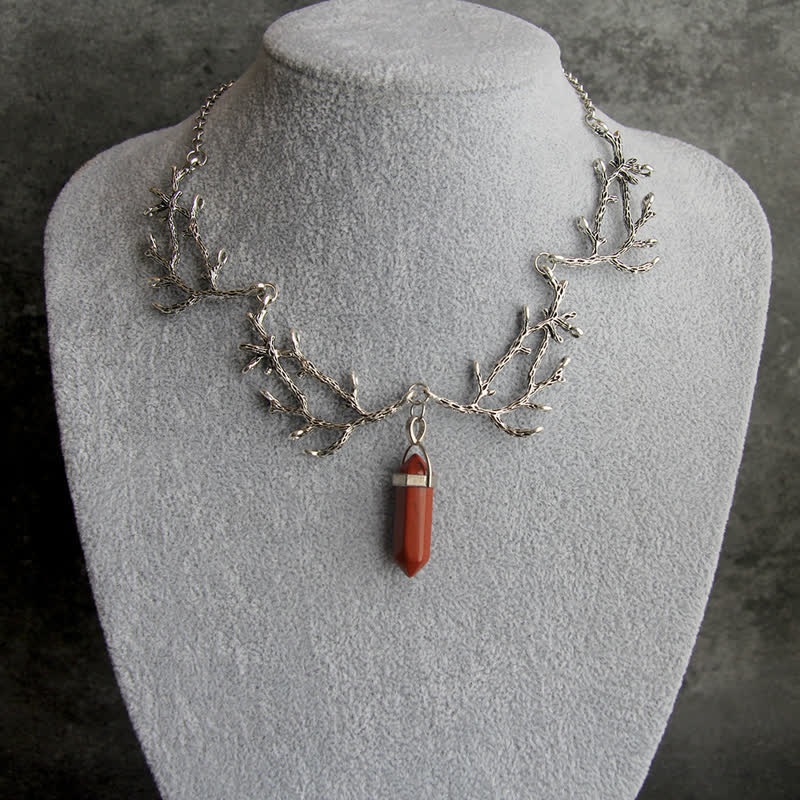 Olivenorma « La Lumière du Mantra » – Collier Hexagonal en Cristal Naturel 