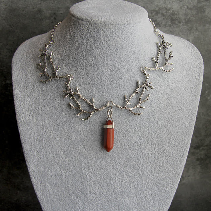 Olivenorma « La Lumière du Mantra » – Collier Hexagonal en Cristal Naturel 