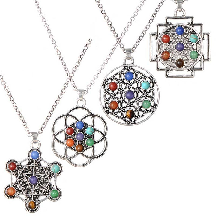 Collier Orgonite Chakra Olivenorma 