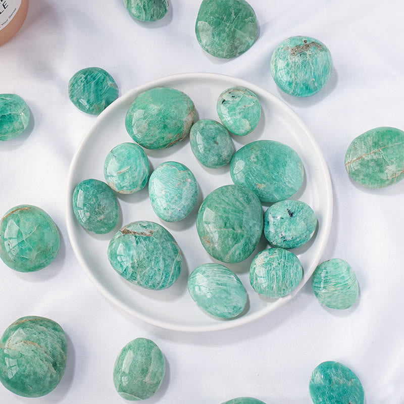 Pierre naturelle polie Amazonite Olivenorma