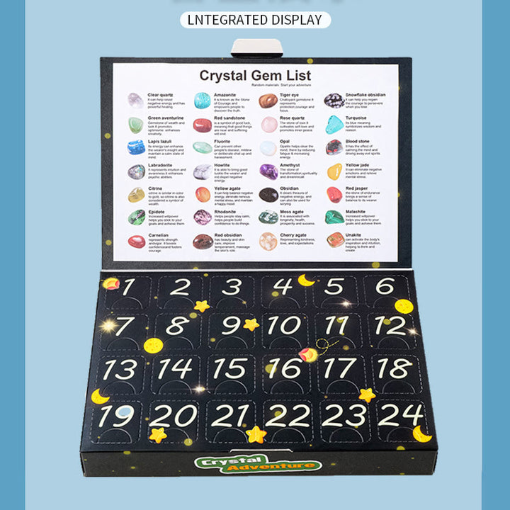 Calendrier de l'Avent Olivenorma « Aventure de Cristal » 24 jours, en cristal naturel (2026), avec pierres naturelles. - image 6